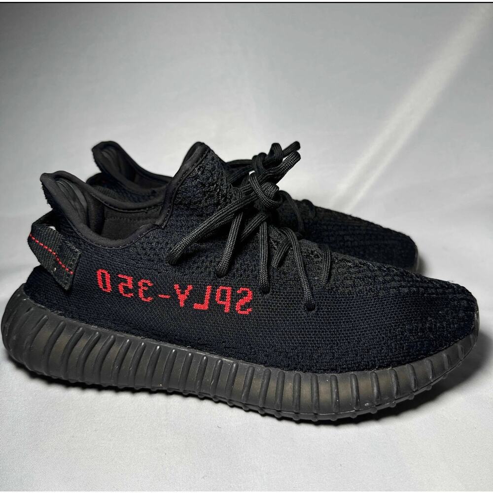 Size 9.5 - Adidas Yeezy Boost 350 V2 Bred Men's Shoes Ships Now